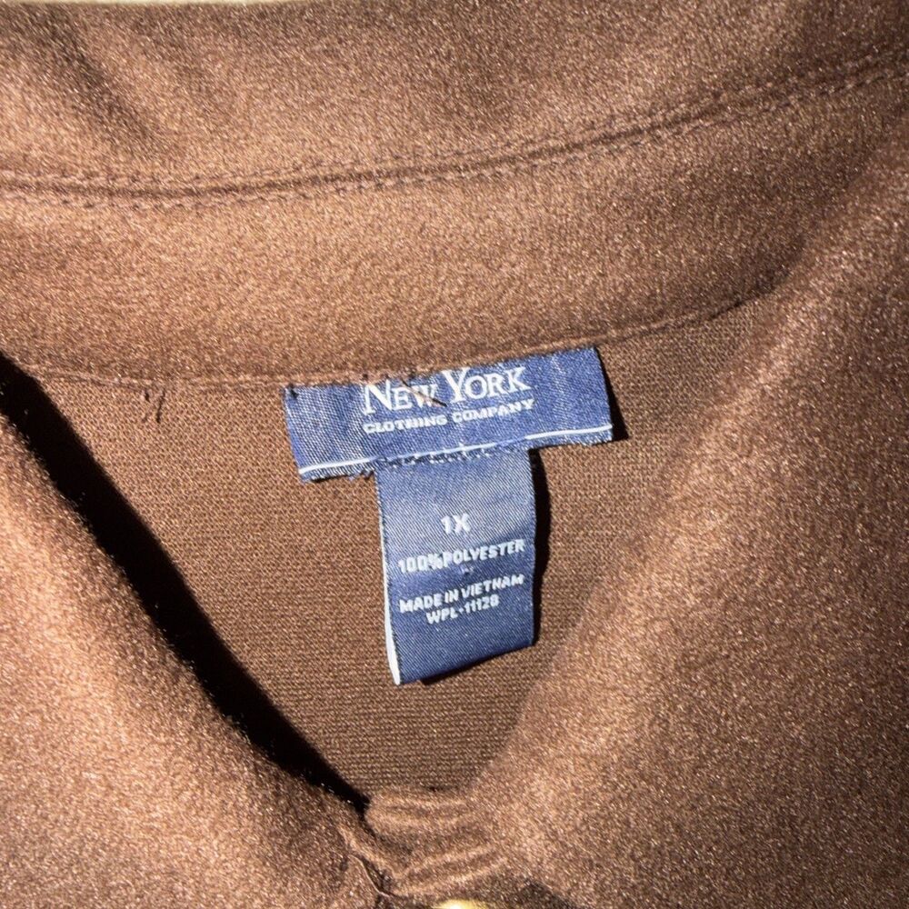 L.L. Bean Brown Button-Front Utility Jacket - Picture 4 of 9